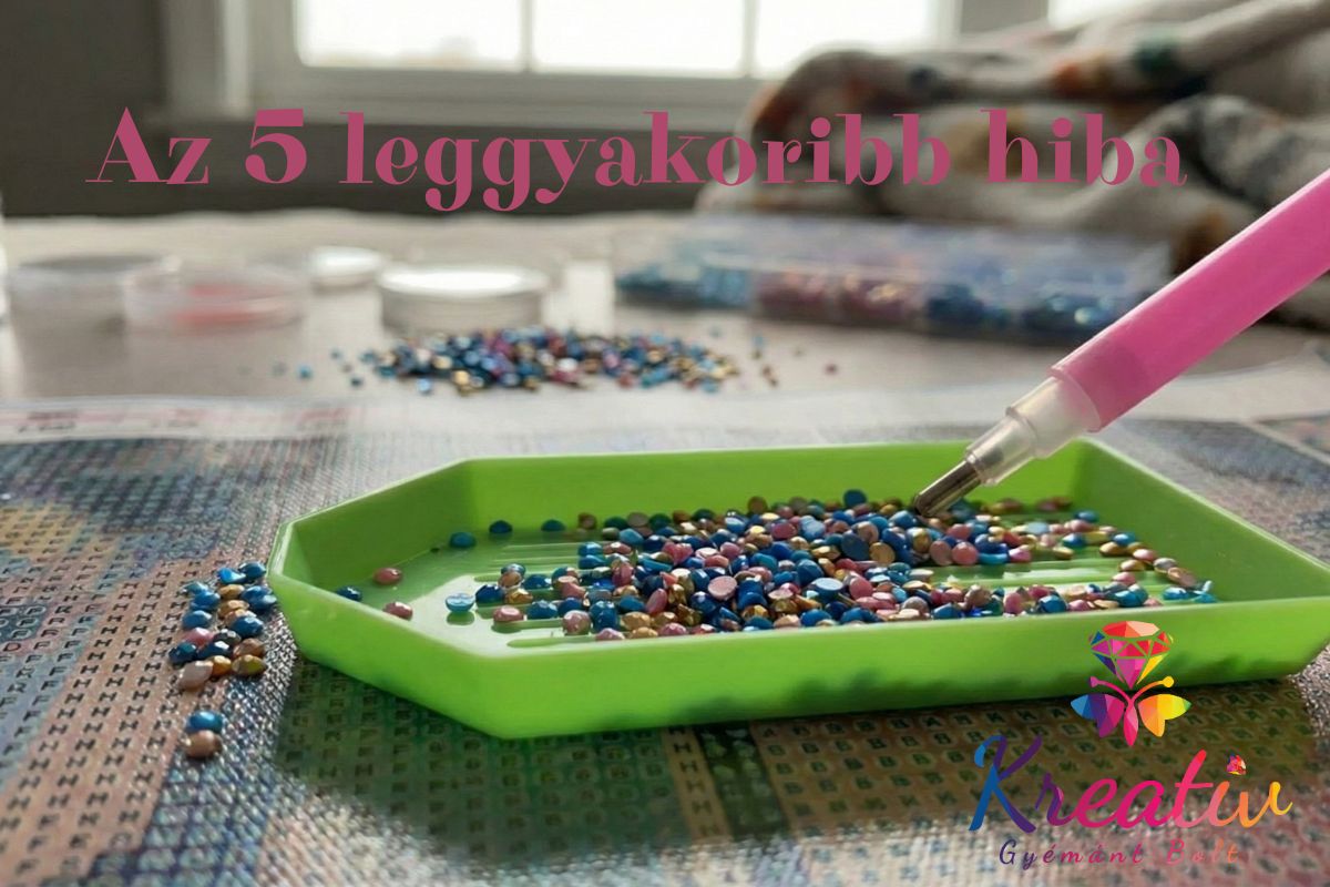 Az 5 leggyakoribb hiba, amit a gyémántkirakó készítésekor elkövetnek – és hogyan kerüld el őket!