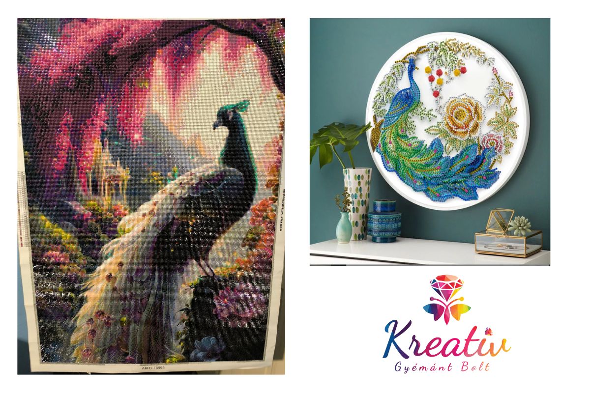 🦚 A fenséges páva: Miért ez a gyémántfestők örök kedvence?