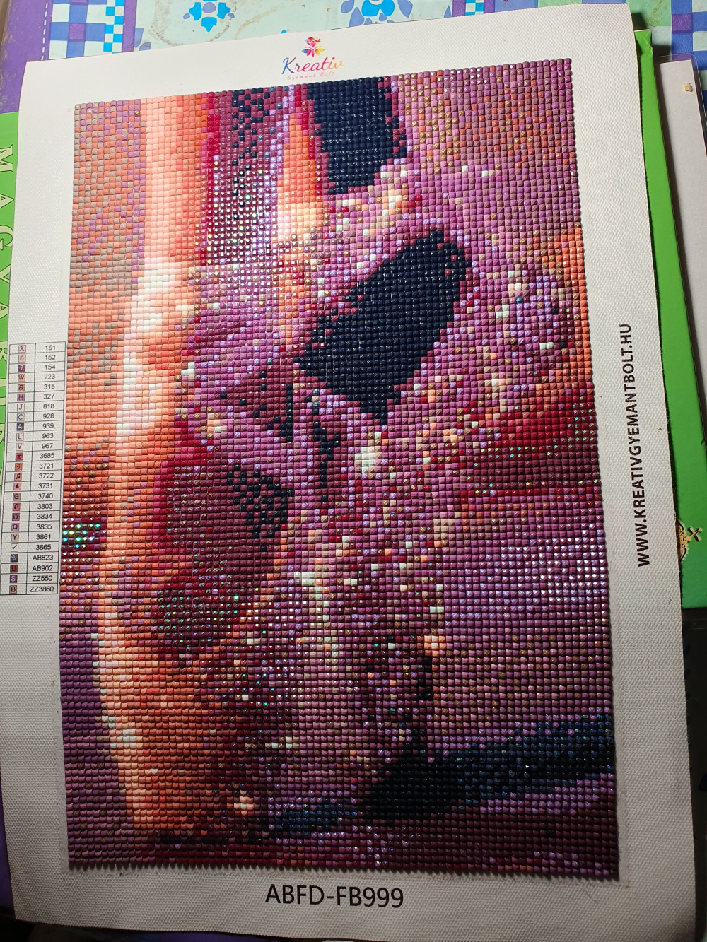   Balett cipő - Prémium Gyémántszemes Kirakó Különleges AB és tündérporos NÉGYZET alakú Gyémántokkal 20X30cm
