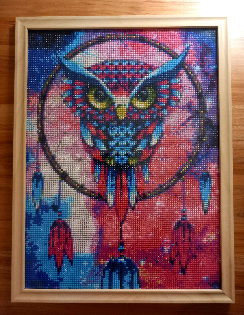   Álomcsapda bagollyal kör alakú kreatív gyémánt kirakó 30x40
